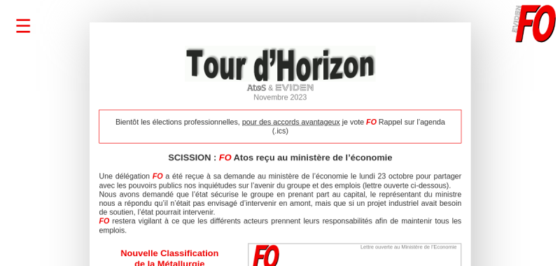 Tour d'horizon