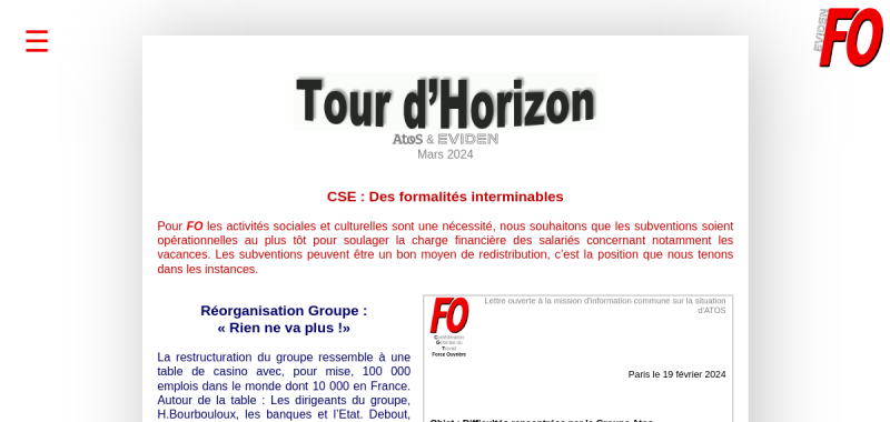 Tour d'horizon