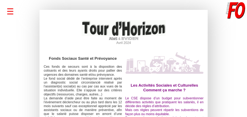 Tour d'horizon