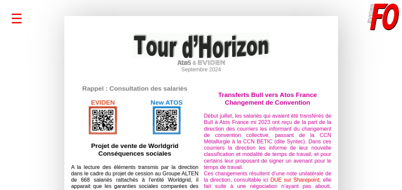 Tour d'horizon