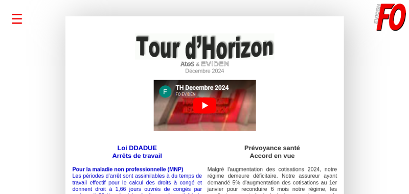 Tour d'horizon