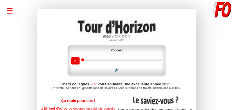 Tour d'horizon