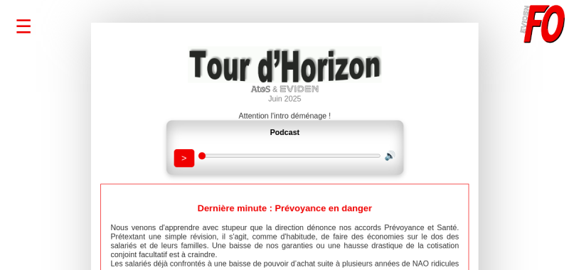 Tour d'horizon