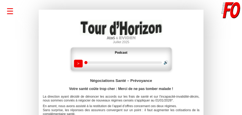 Tour d'horizon