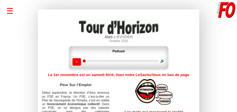 Tour d'horizon