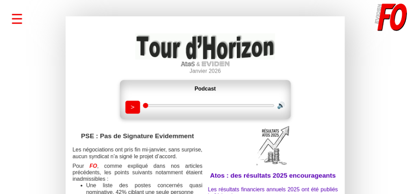 Tour d'horizon